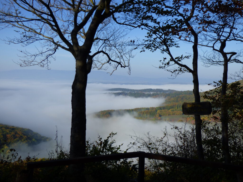 Werratal im Nebel mit Meißner